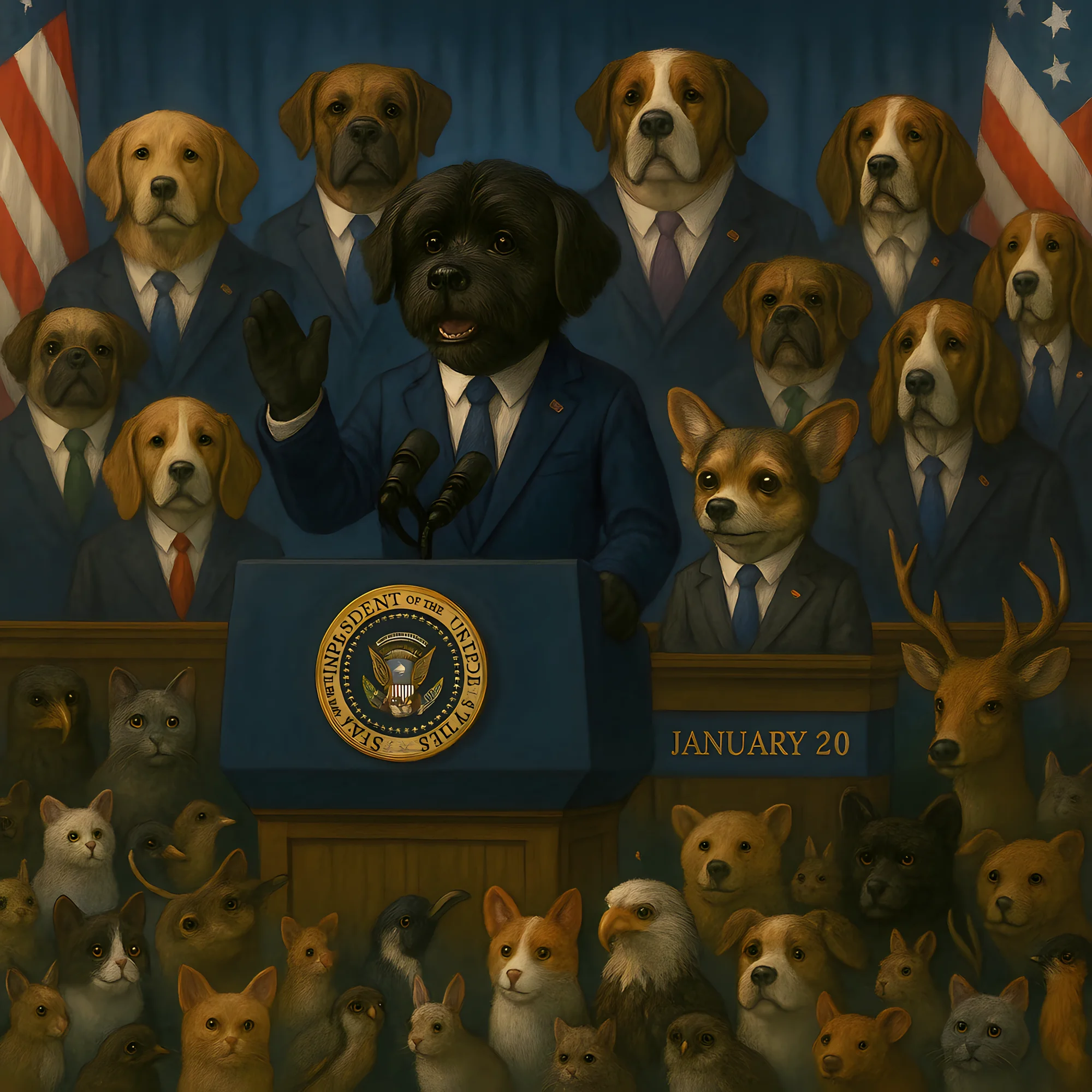 President Cooper and Vice President Binx