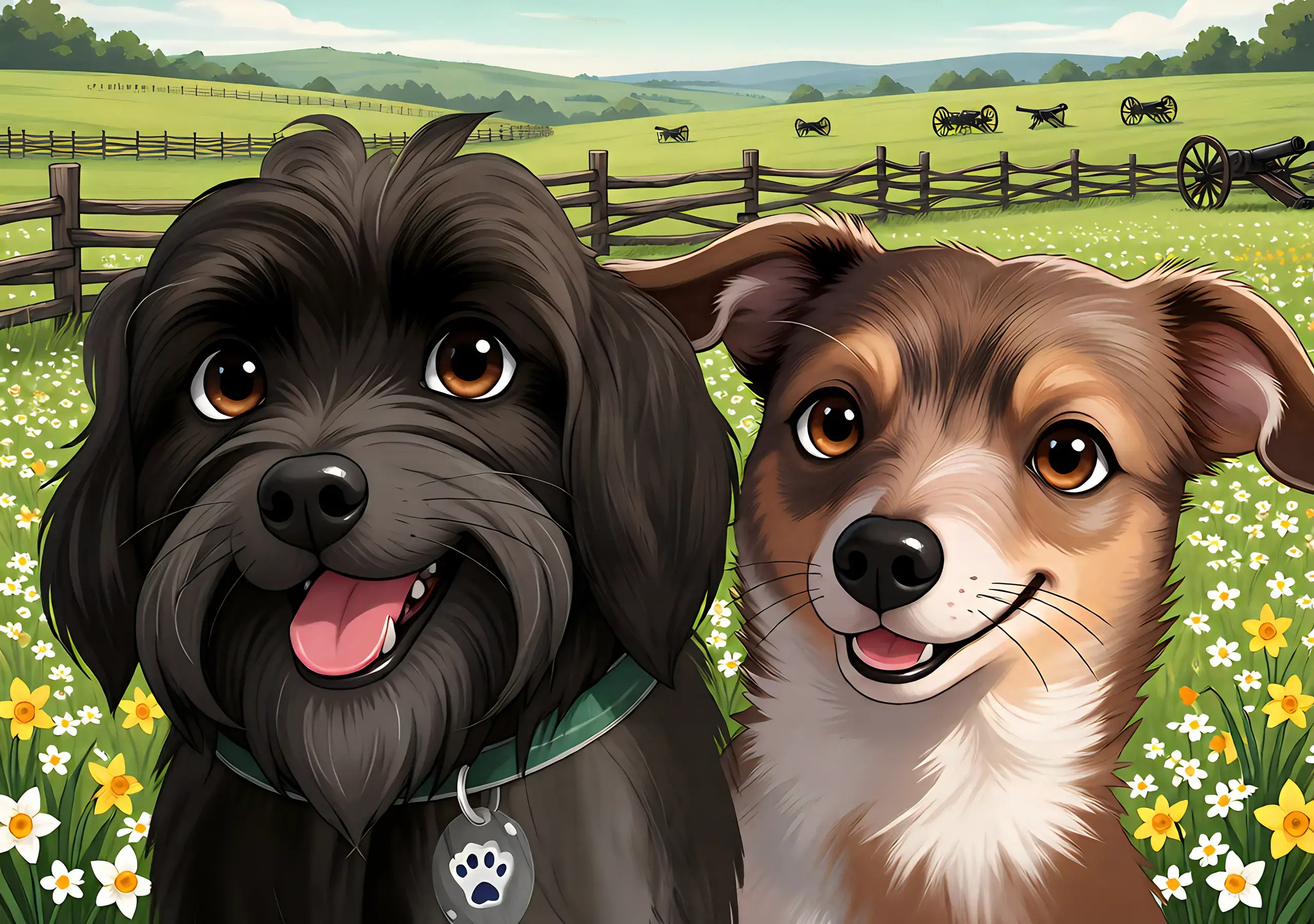 Cooper and Binx at Gettysburg