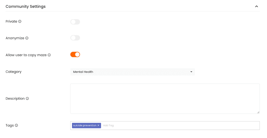 community editor settings enabled
